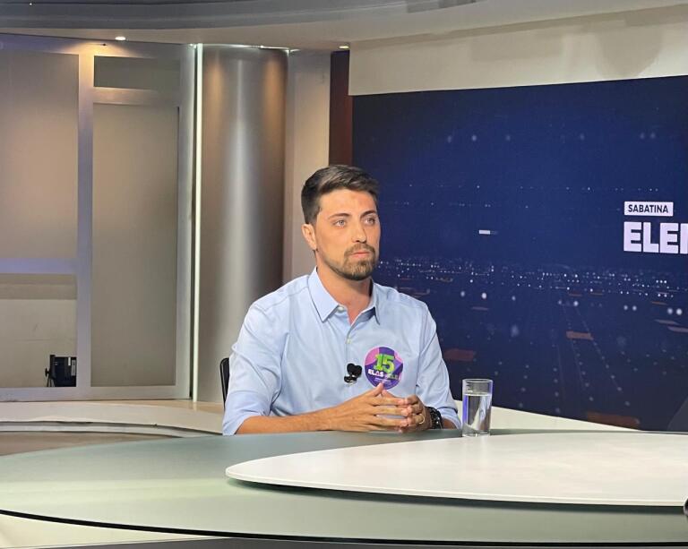 Marcus Vinicius em entrevista para sabatina realizada na TV Brasilia em parceria com o Correio Braziliense 1