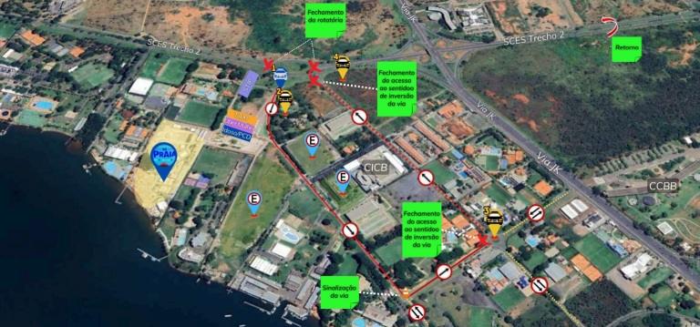 Mapa Bloquinho na Praia Dispersao