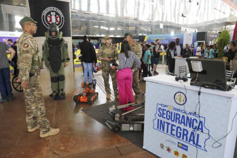SSP-DF apresenta tecnologias de segurança para mulheres durante Campus Party