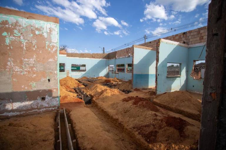 Reforma da unidade ESF 1/2 avança com obras em andamento no Novo Gama