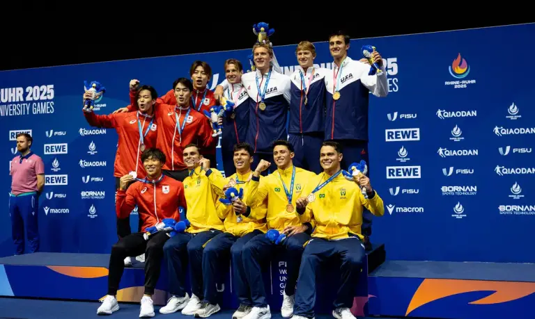 Brasil leva medalha na natação, a 1ª nos Jogos Mundiais Universitários