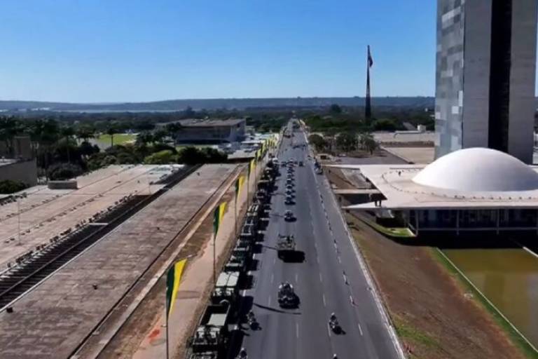 Desfile de 7 de Setembro em Brasília tem baixa adesão e ausência do STF