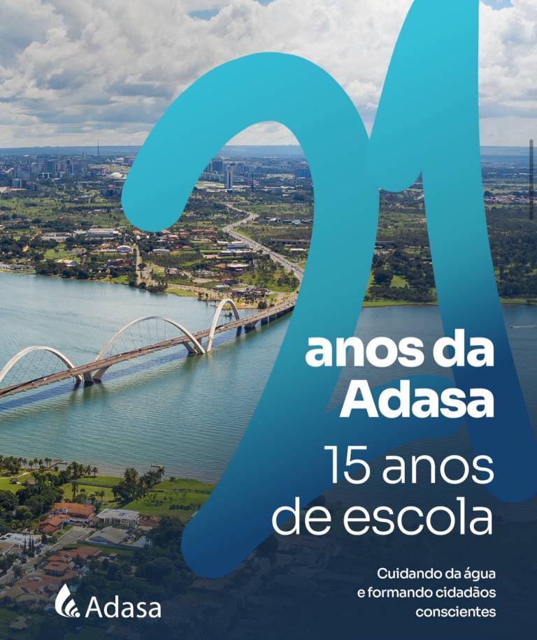 Adasa celebra 21 anos e reforça programa que leva educação ambiental a escolas do DF