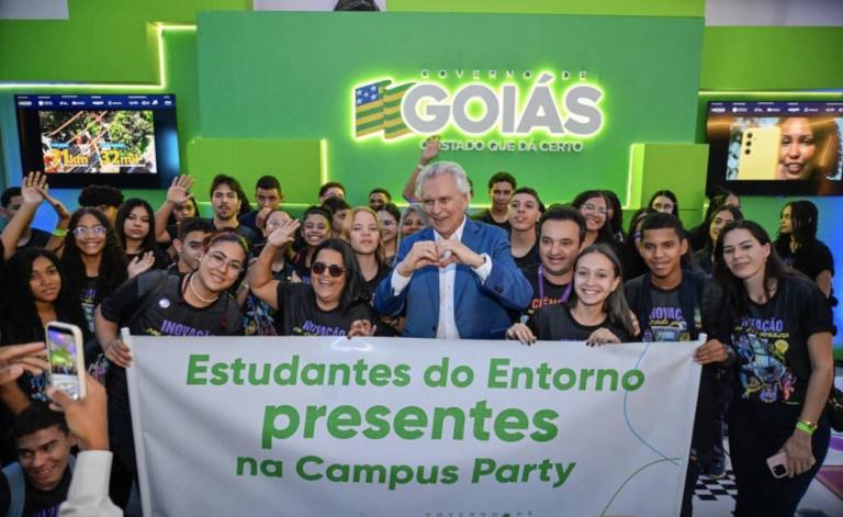 Governo de Goiás leva mais de mil alunos do Entorno à Campus Party em Goiânia