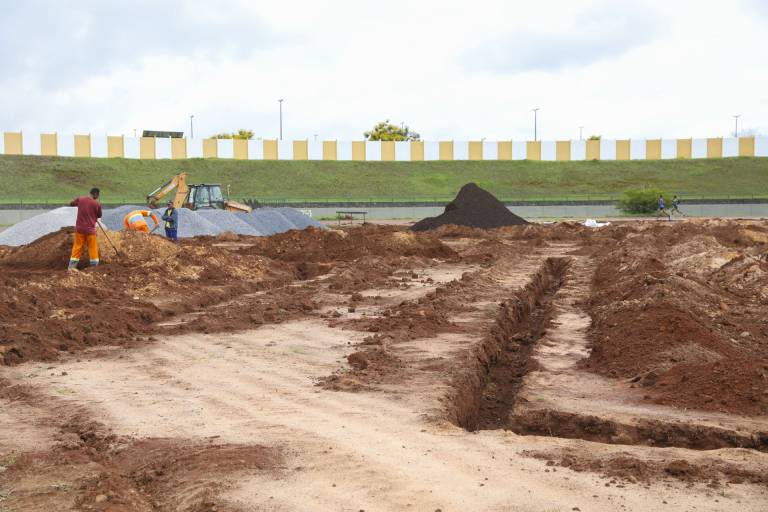 Reforma do Estádio Augustinho Lima avança com nova drenagem e irrigação